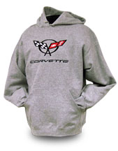 C5 Corvette Hooded Sweatshirt - Gray